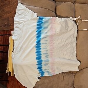 NWT t shirt with draw string on one side